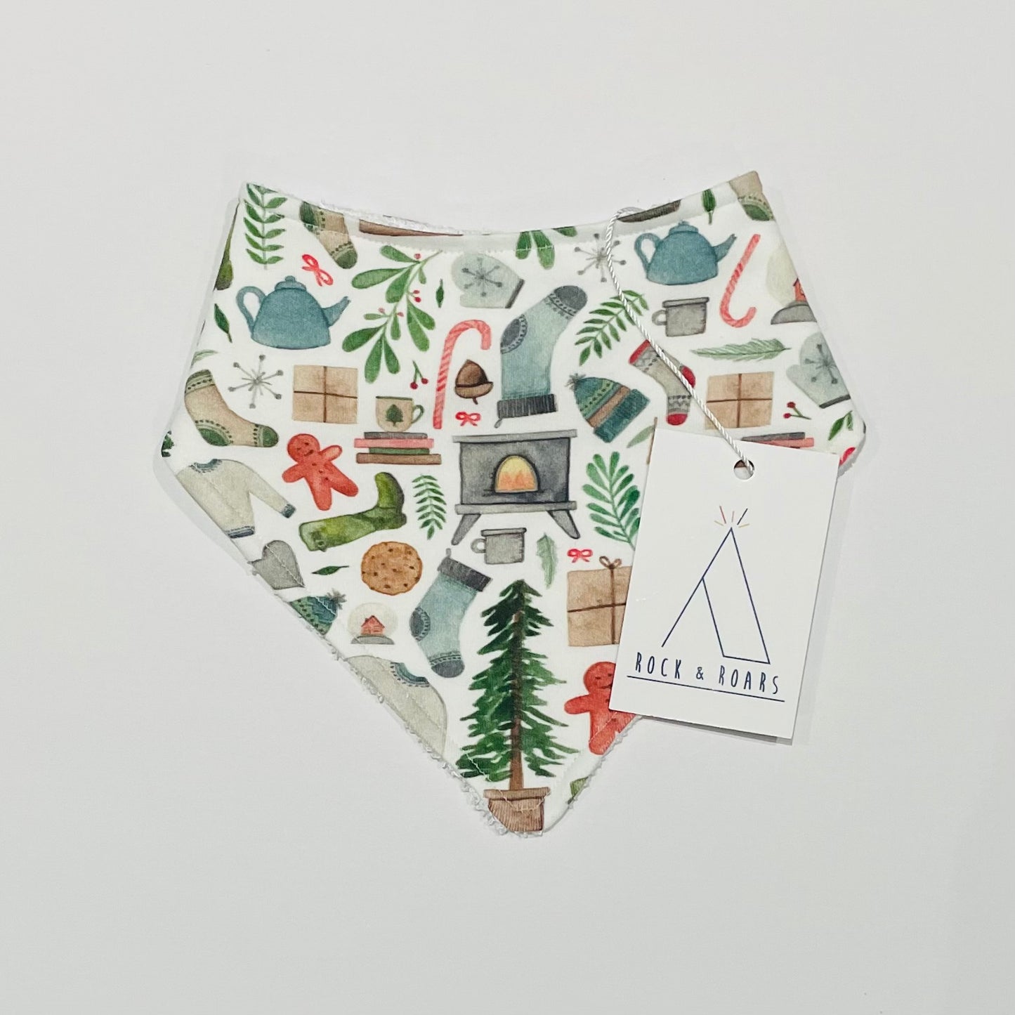 Pre-Made, Cosy Christmas Bandana Bib