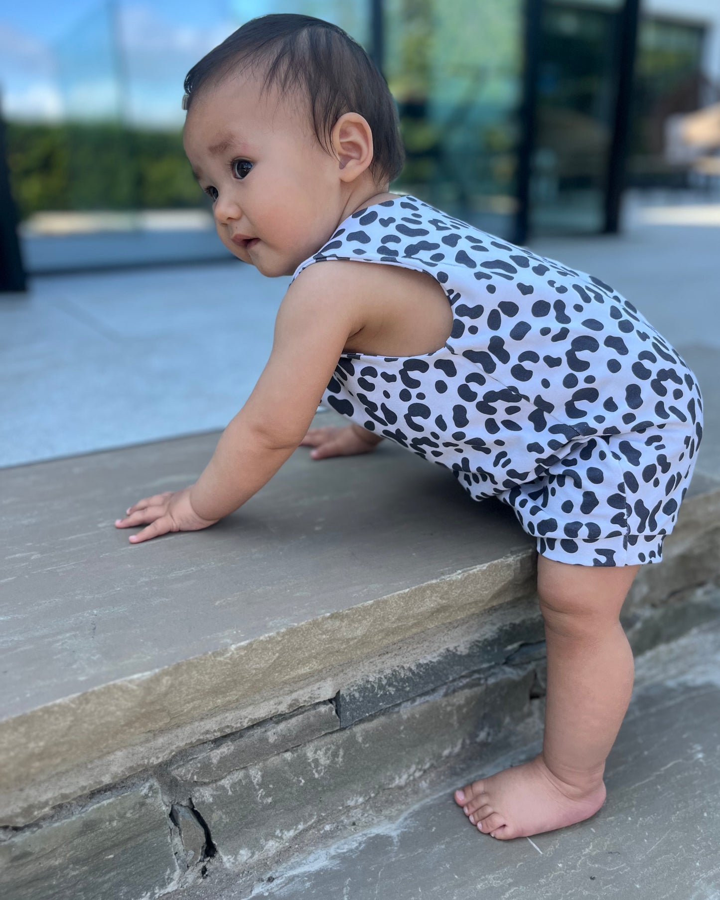 Dalmatian Short Romper