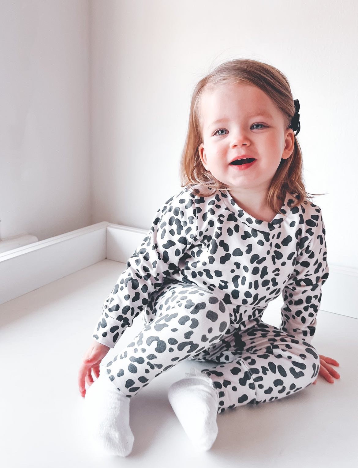 Dalmatian Spots Long-Sleeved Top
