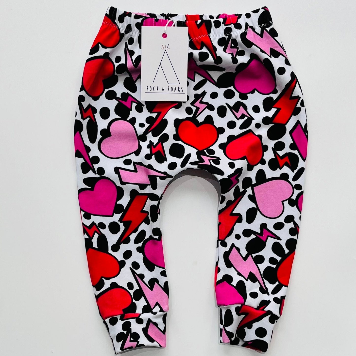 Hearts And Lightning Bolts Leggings