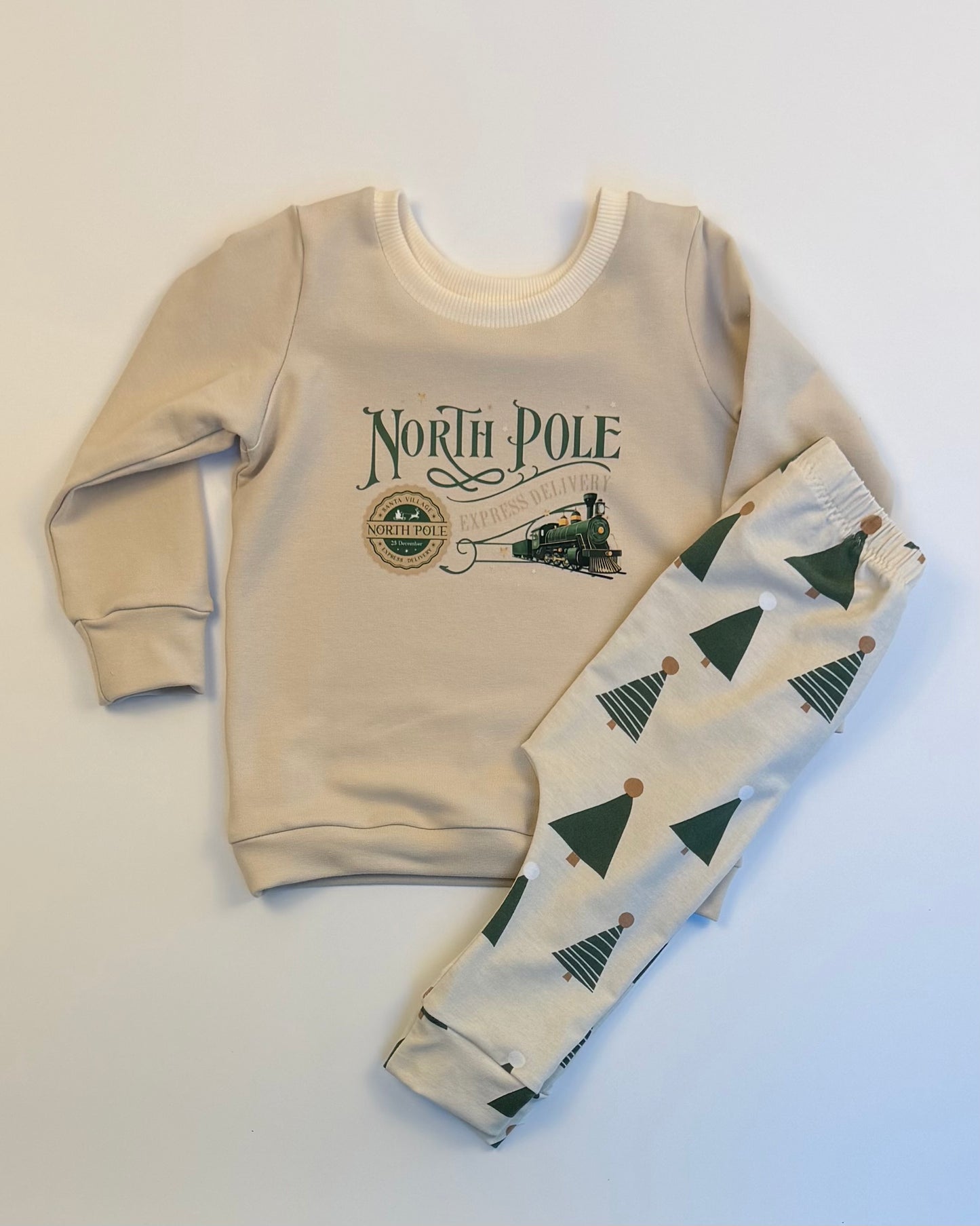 North Pole Sweater (Green print)
