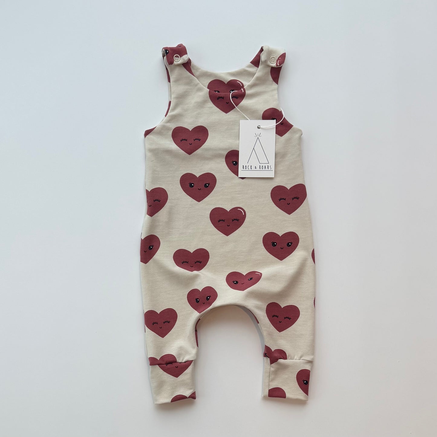 Happy Hearts Full-Length Harem Romper