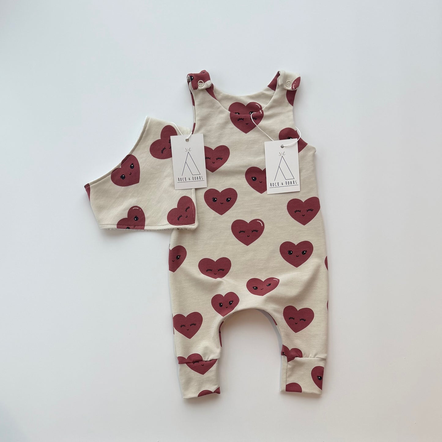 Happy Hearts Full-Length Harem Romper