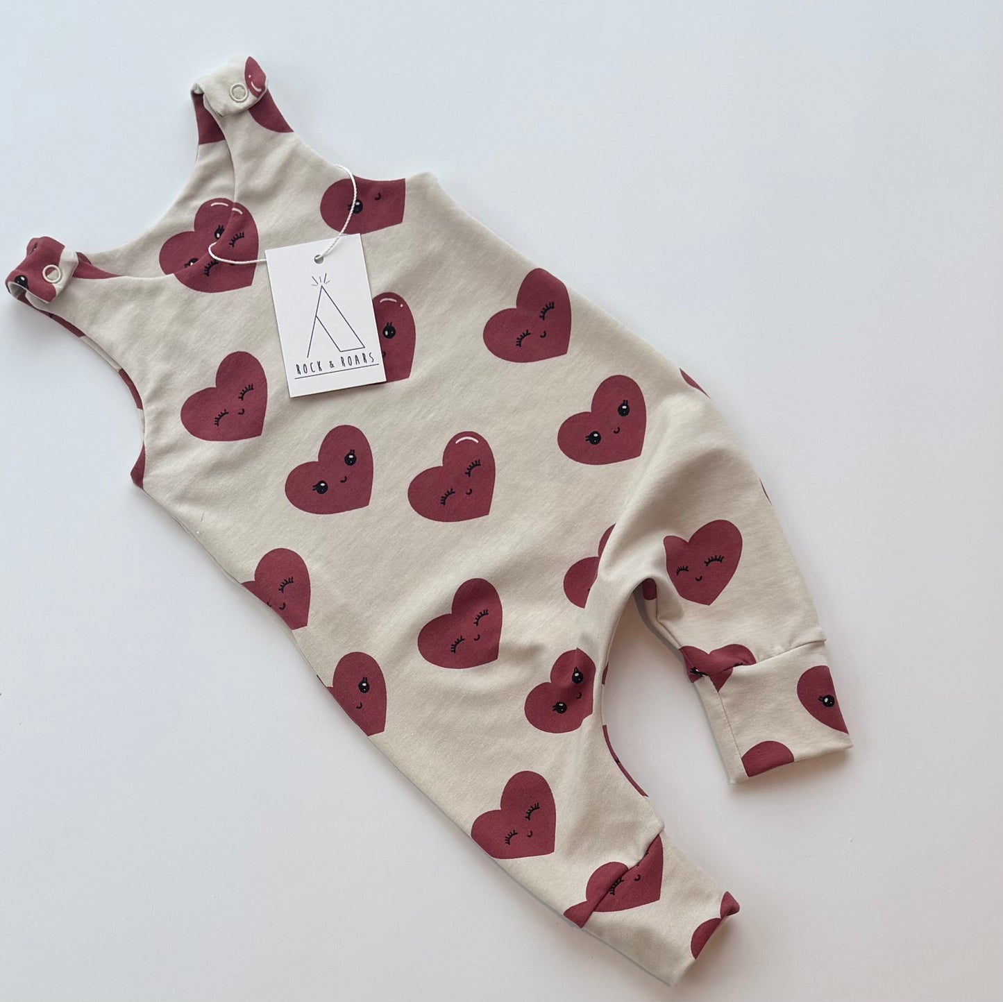 Happy Hearts Full-Length Harem Romper