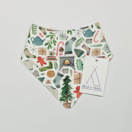 Pre-Made, Cosy Christmas Bandana Bib