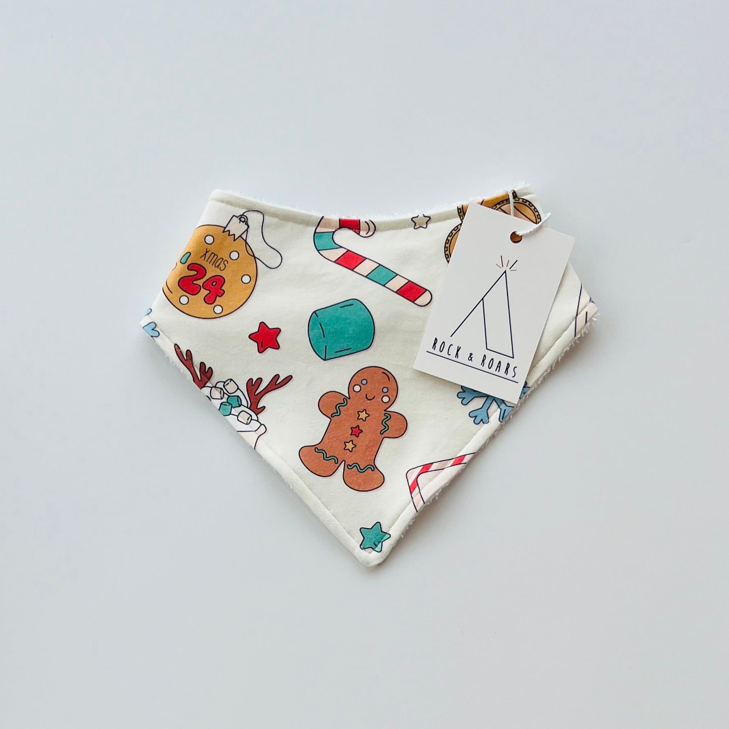 Pre-Made, Night Before Christmas Bandana Bib