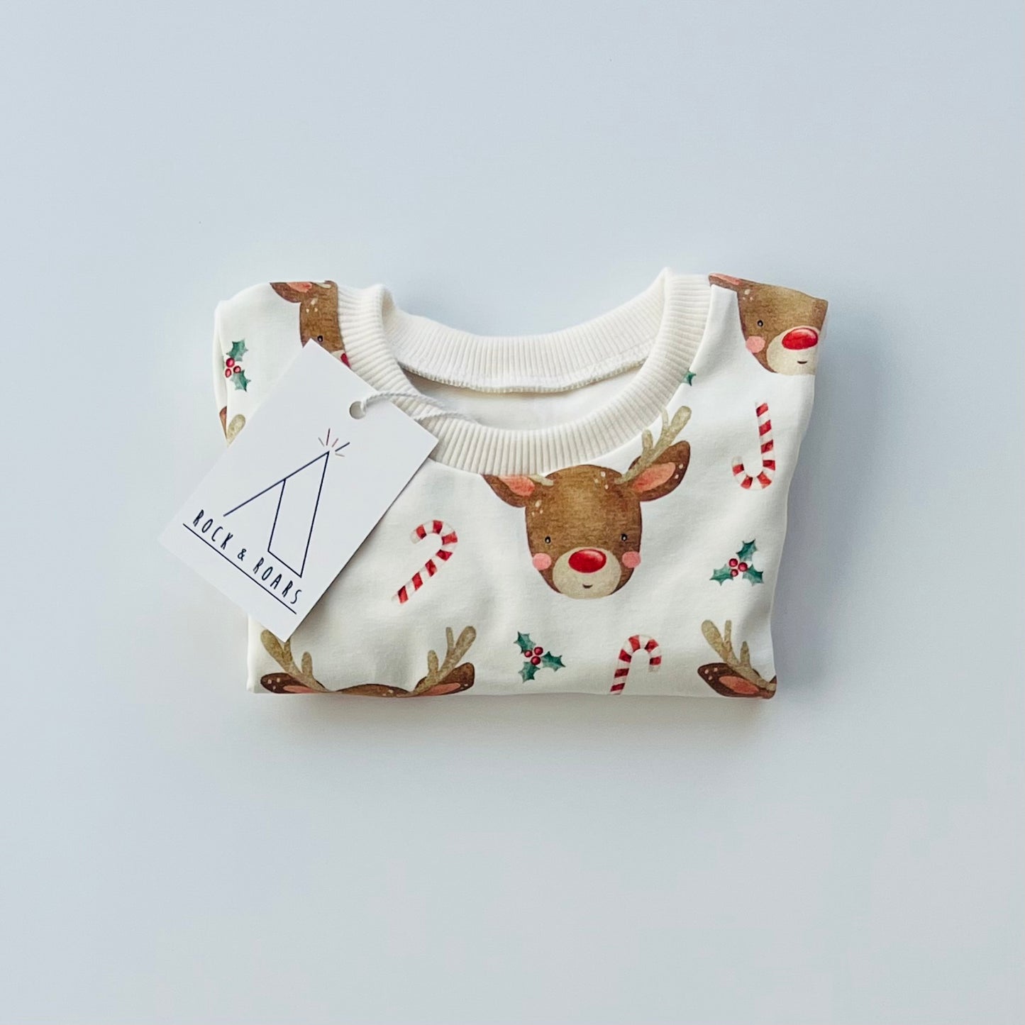 Pre-Made, Reindeer Long-Sleeved Top
