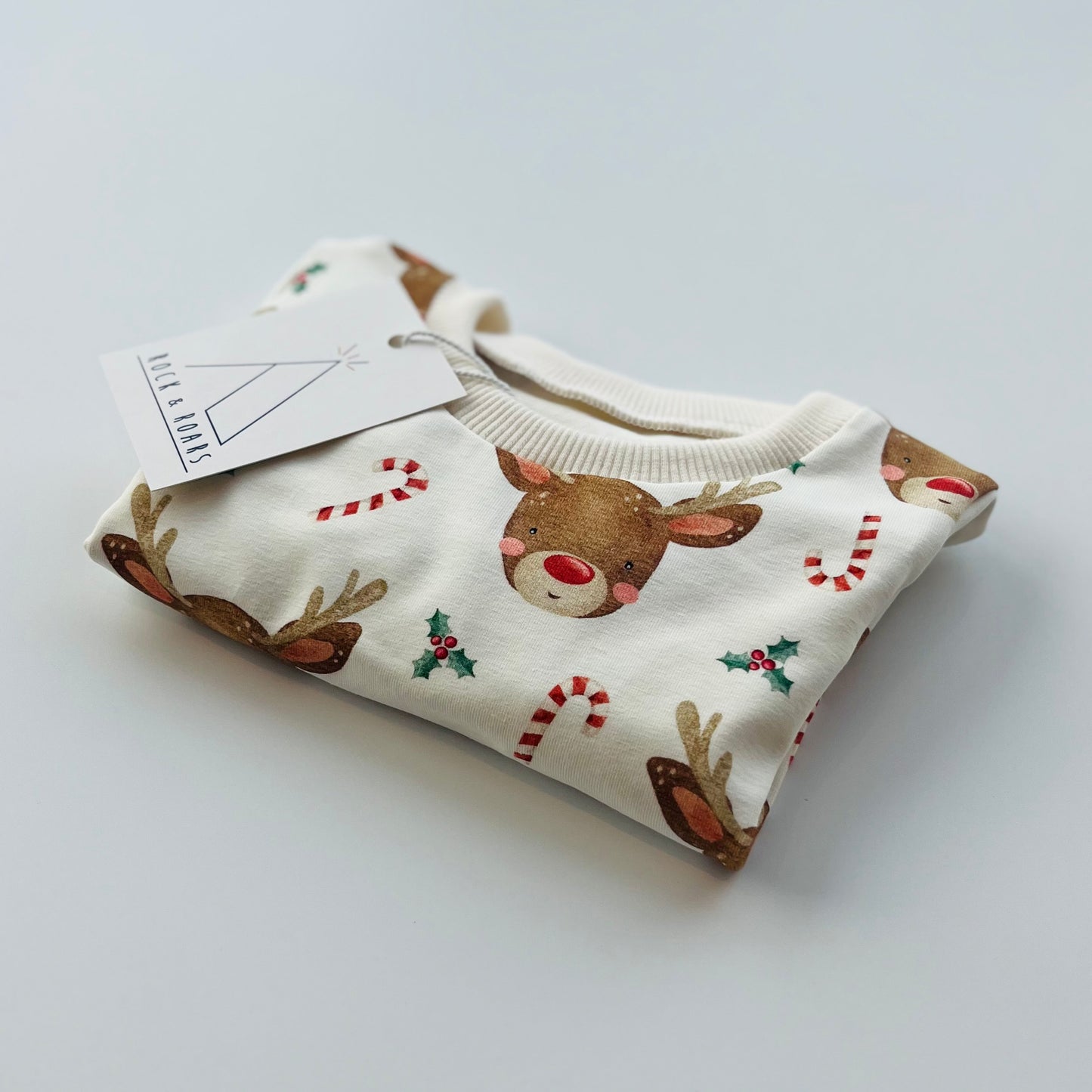 Pre-Made, Reindeer Long-Sleeved Top