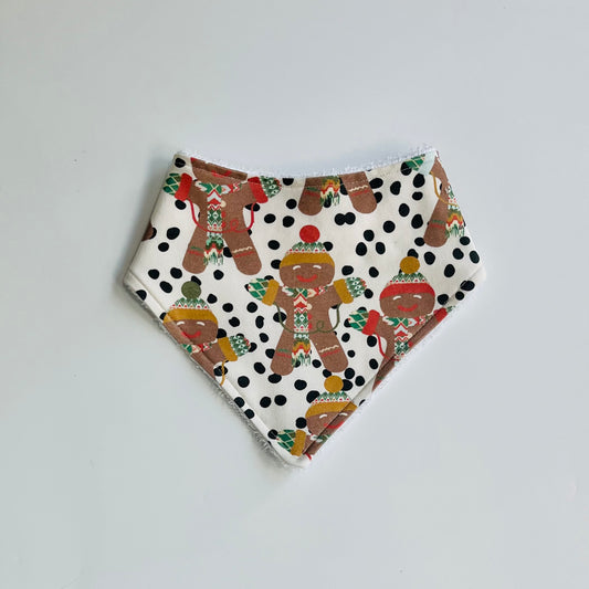 Pre-Made, Gingerbread Bandana Bib