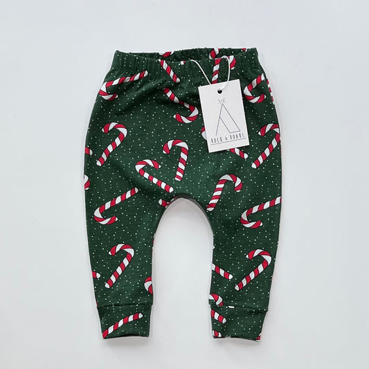 Pre-Made, Green Candy Cane Leggings (Harem only)