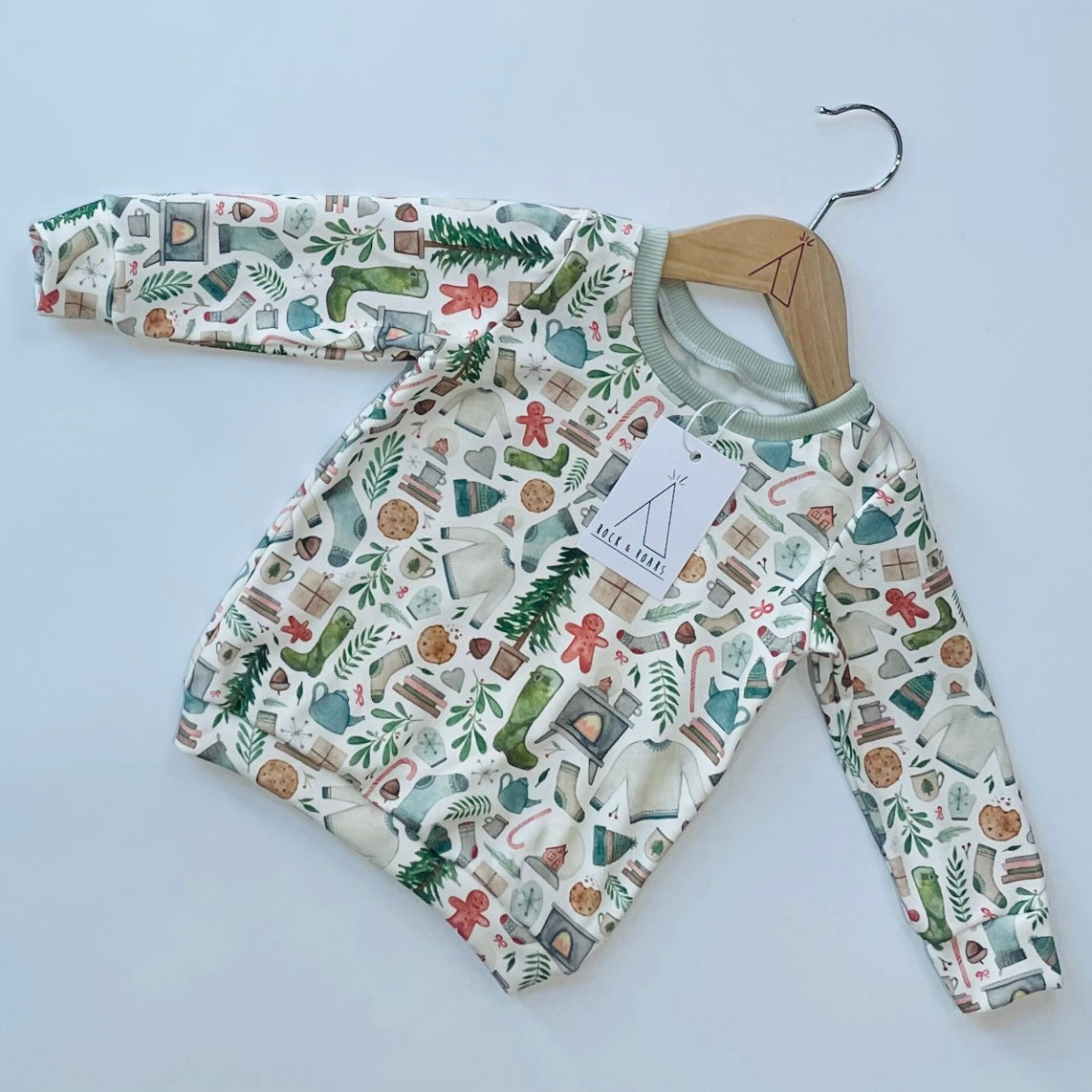 Pre-Made, Cosy Christmas Long-Sleeved Top