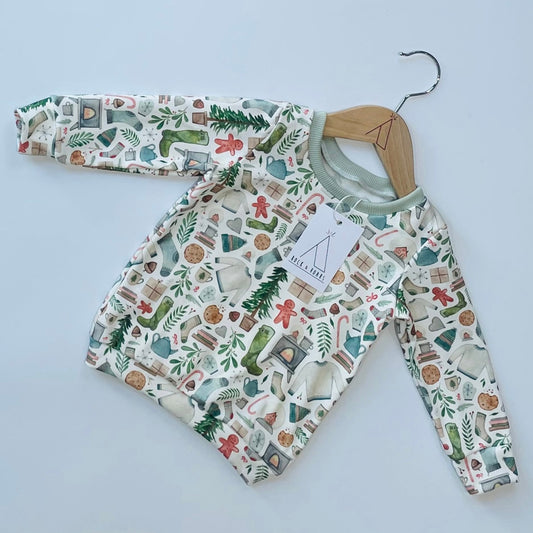 Pre-Made, Cosy Christmas Long-Sleeved Top