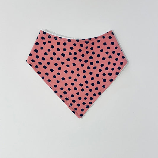 Polkadot Pink Bandana Dribble Bib