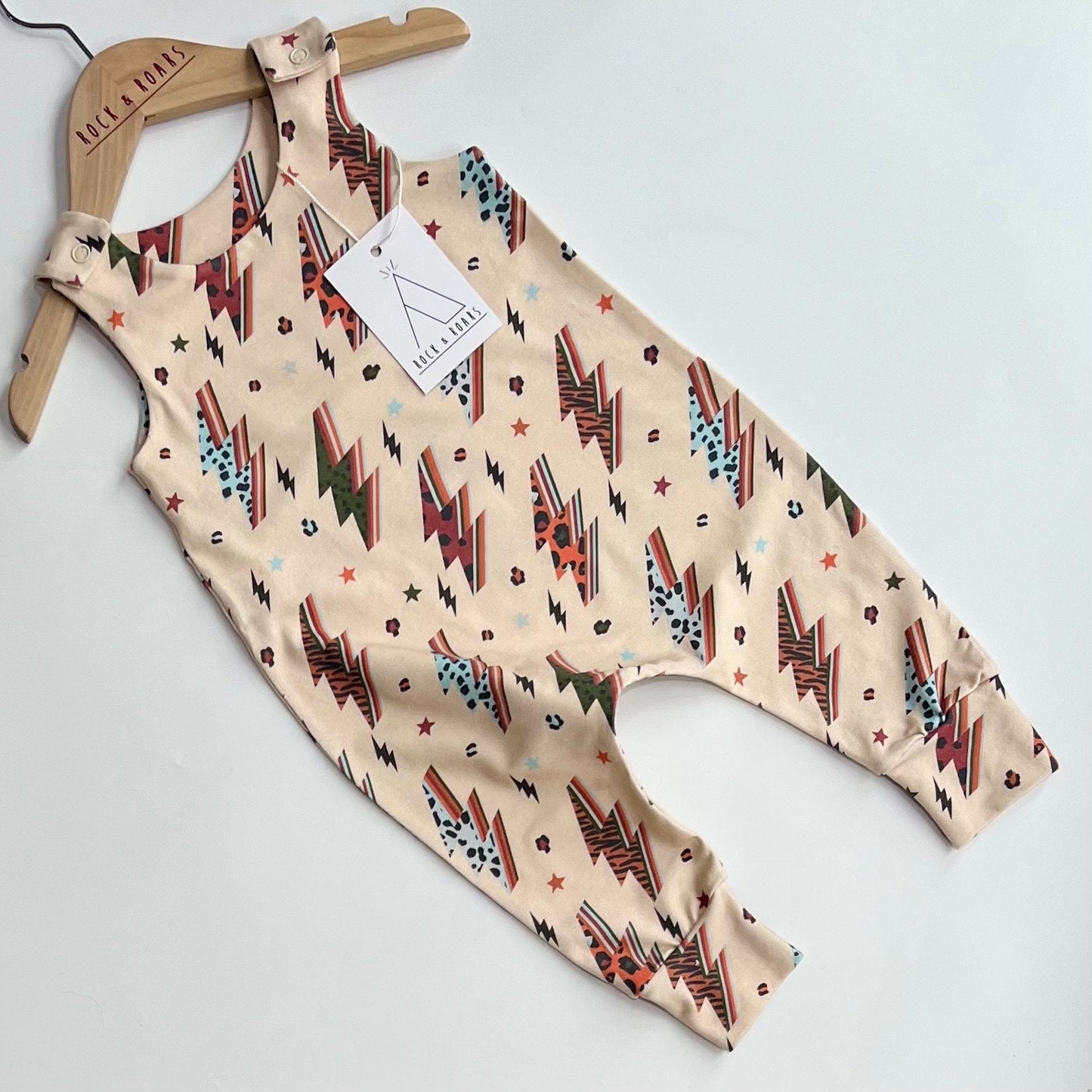 Animal Lightning Bolts Full-Length Harem Romper