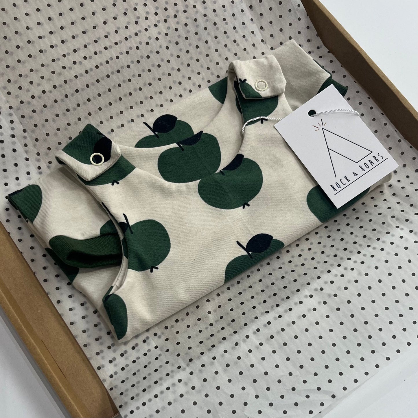 Green Apples Short Harem Romper