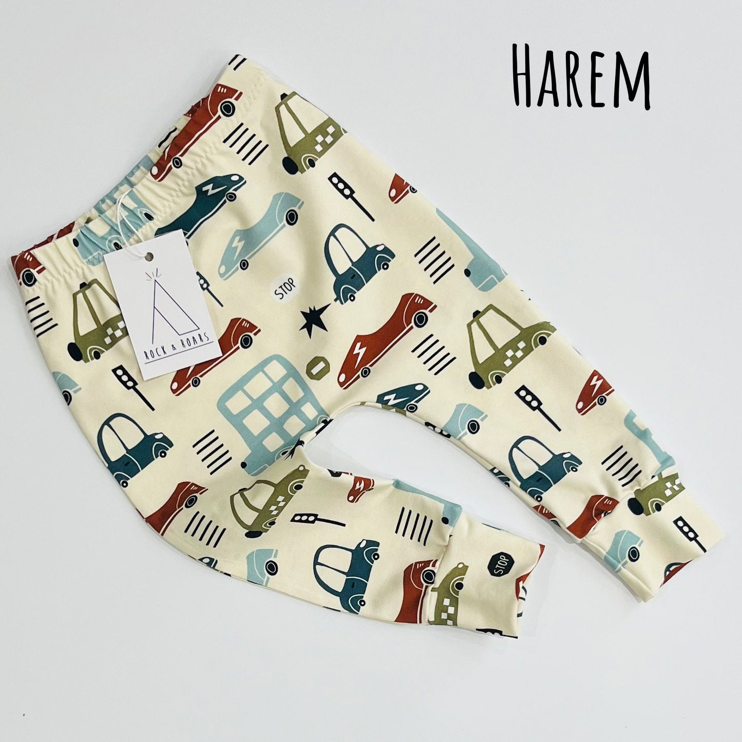 Pre-Made, Beep Beep Car Classic Leggings, 12-18M And 3-4 Years (Immediate Dispatch)