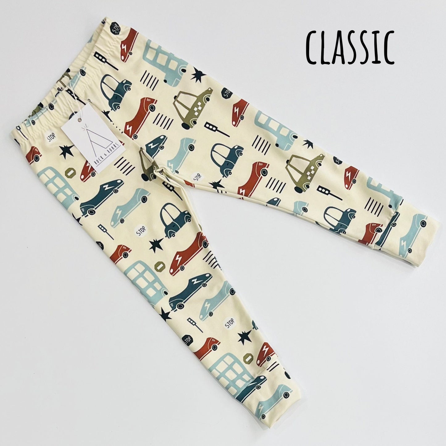 Pre-Made, Beep Beep Car Classic Leggings, 12-18M And 3-4 Years (Immediate Dispatch)