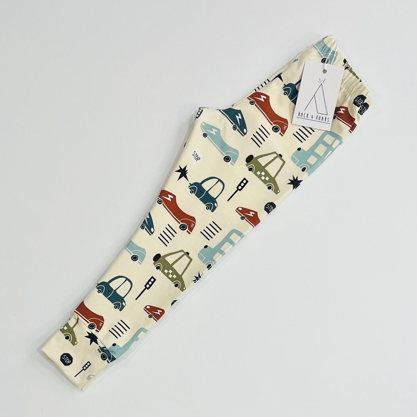 Pre-Made, Beep Beep Car Classic Leggings, 12-18M And 3-4 Years (Immediate Dispatch)