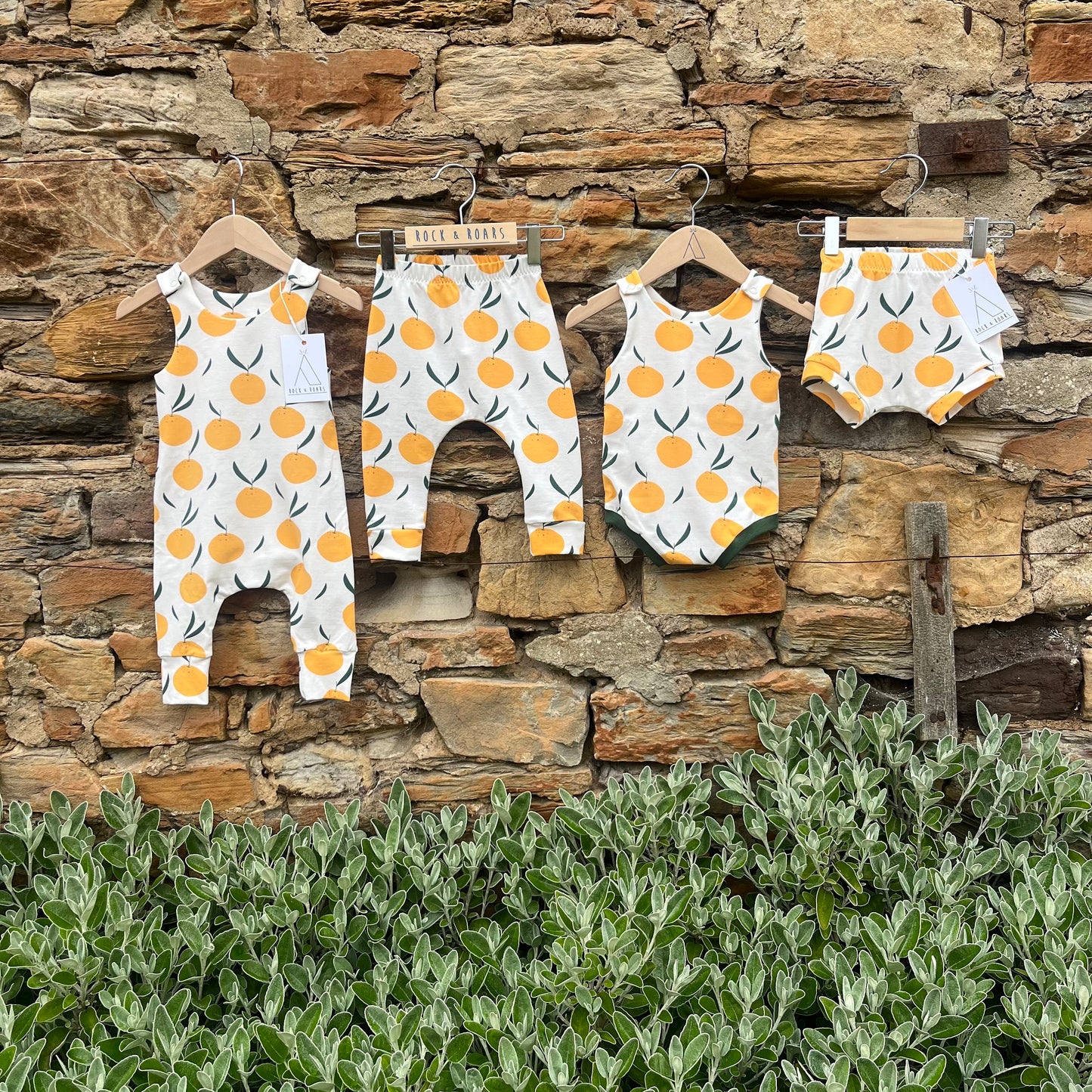 Oranges Short Harem Romper