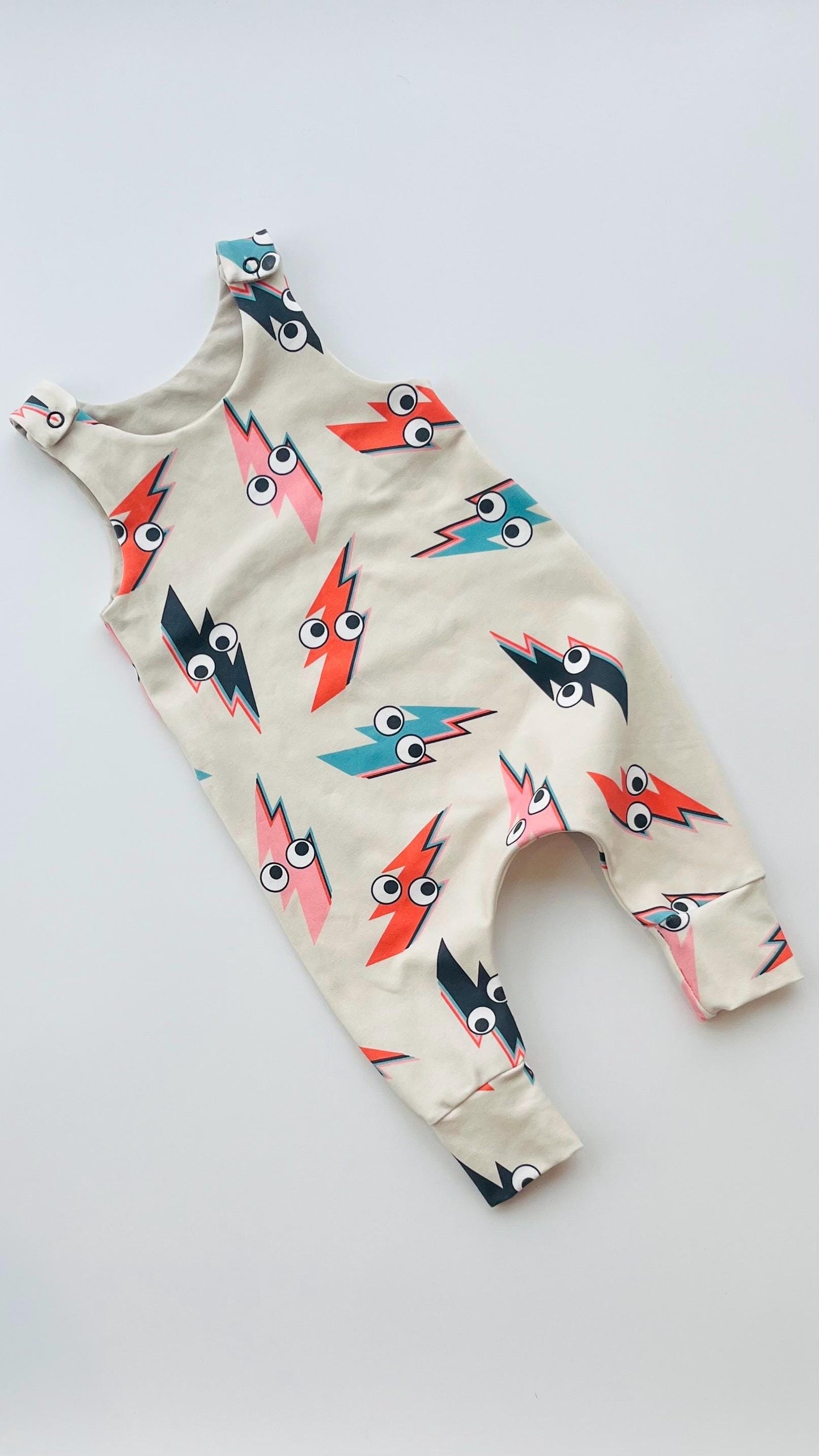 Peek A Boo Lightning Bolts Full-Length Harem Romper