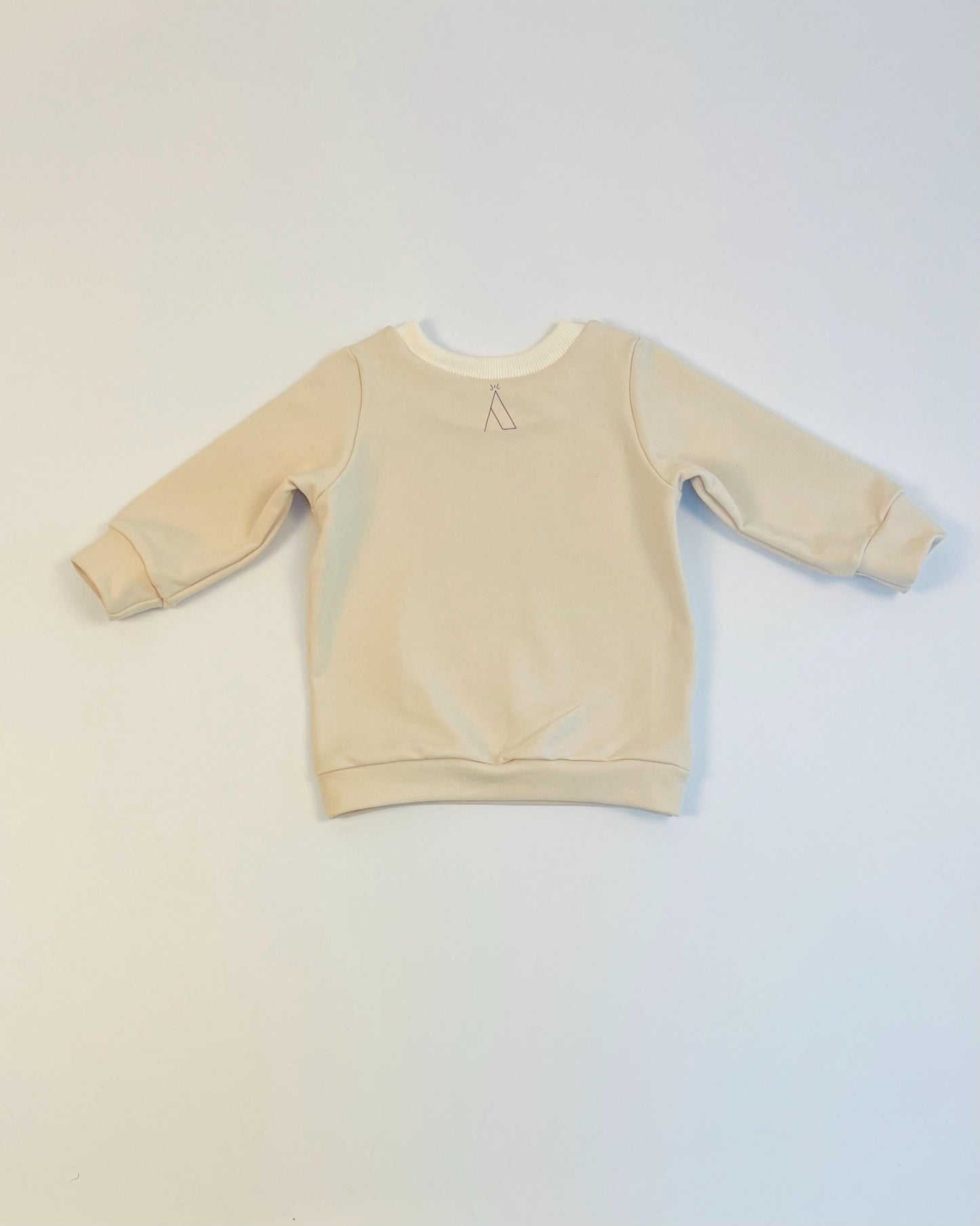 Cream Lightning Bolt Sweater